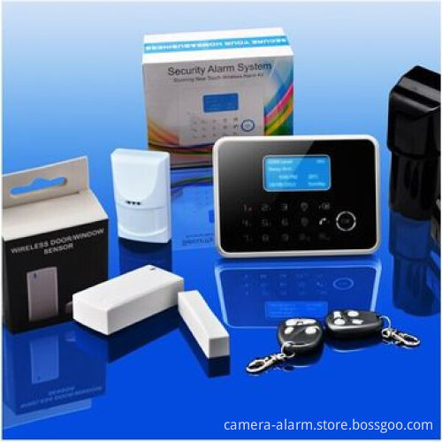 Wireless Touch Keypad PSTN + GSM Alarm System with CID Contact